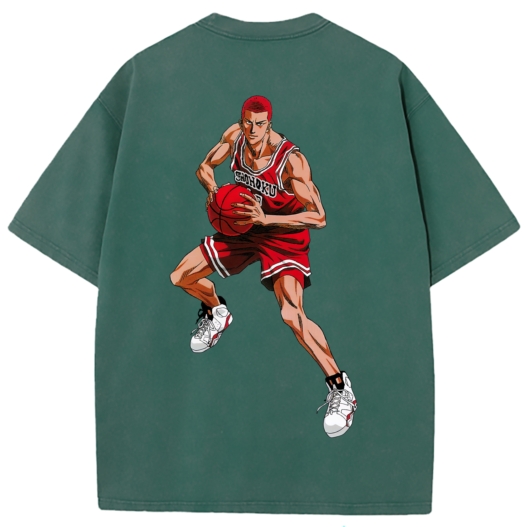 （画像用） SLAM DUNK／スラムダンク 綿100% ヴィンテージ風 半袖Tシャツ（背面プリント）